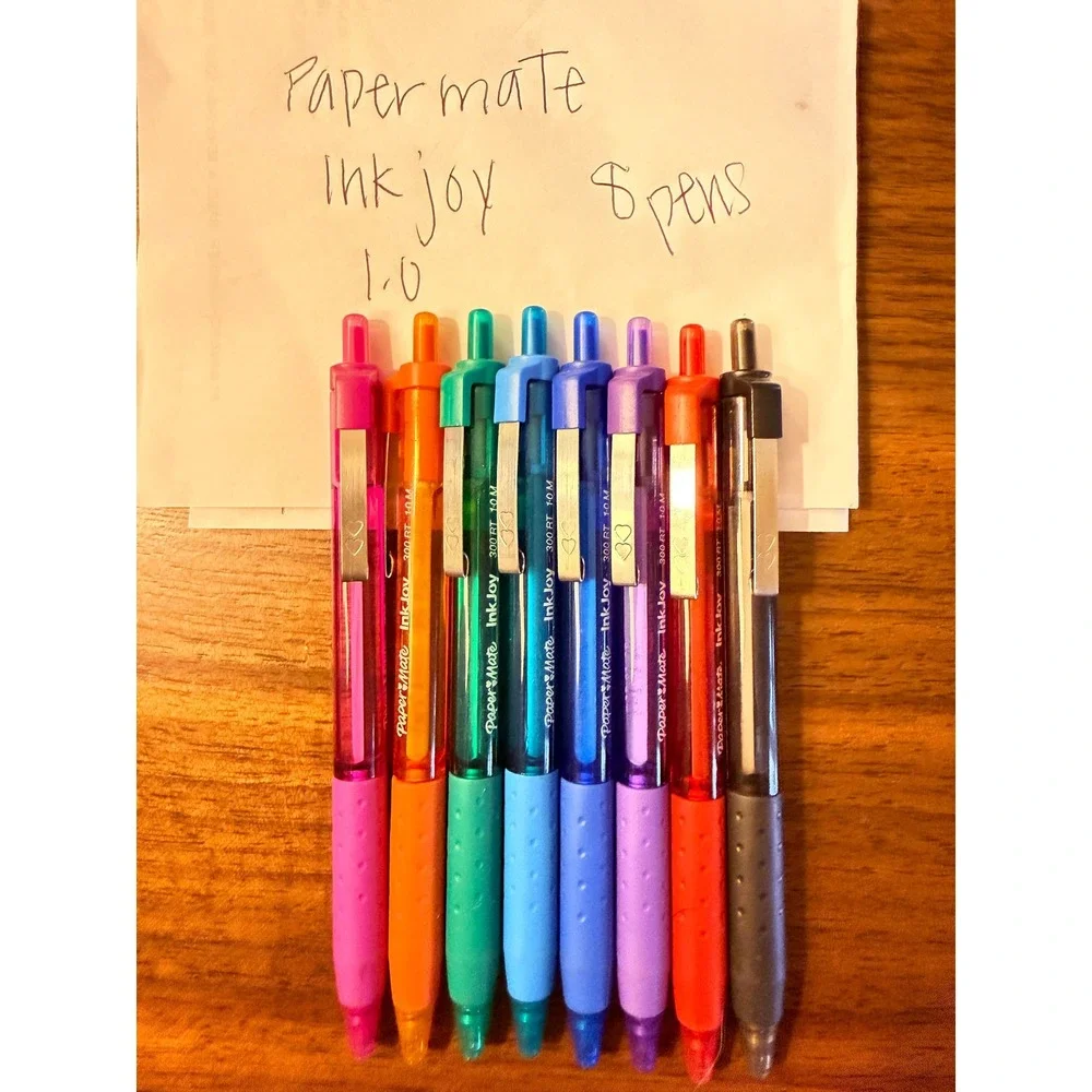 Paper Mate Profile & InkJoy Retractable Ballpoint Pens Multicolored Lot of 25